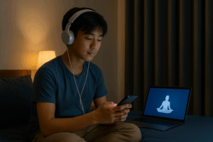 remaja menjaga kesehatan mental dengan teknologi digital