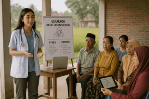 edukasi kesehatan mental di pedesaan dengan dukungan digital