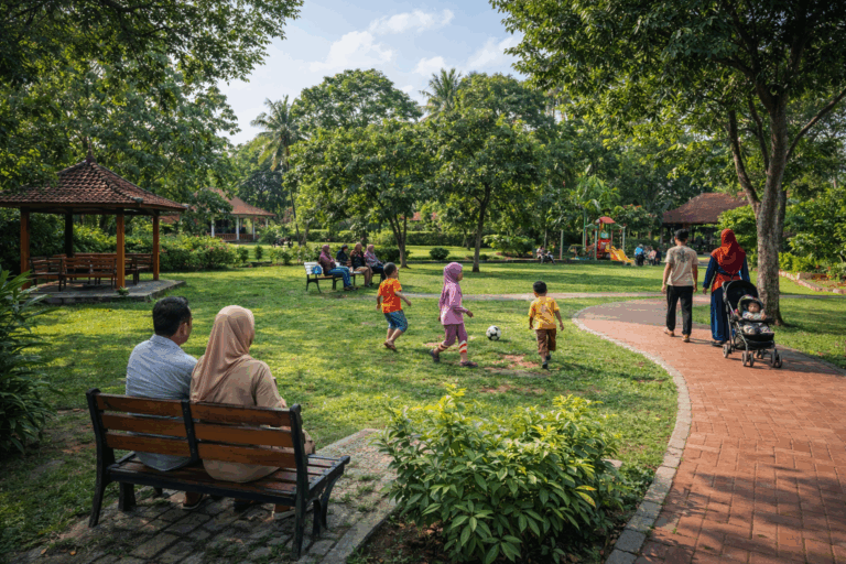 Pengelolaan Taman Desa untuk Ruang Publik Warga