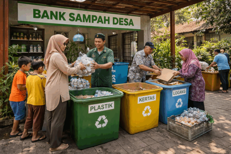 Pengelolaan Bank Sampah Desa untuk Lingkungan Bersih