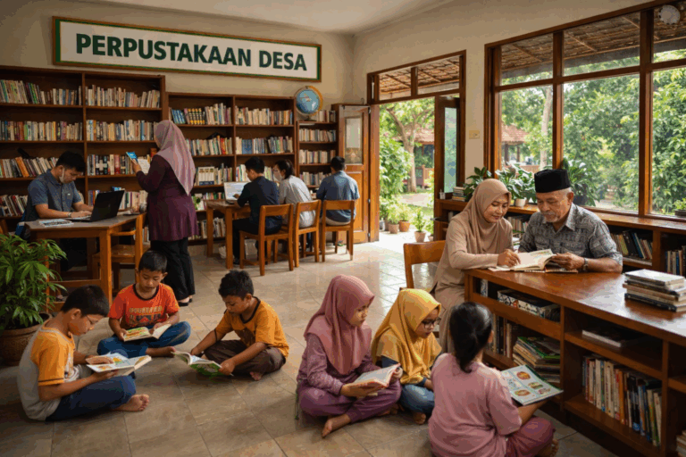 Pengelolaan Perpustakaan Desa untuk Literasi Warga