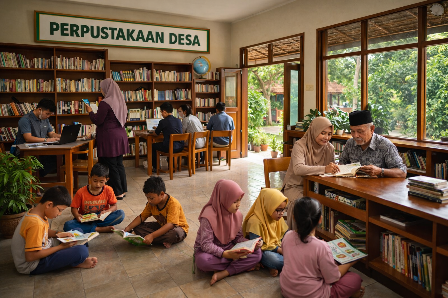 perpustakaan desa sebagai pusat literasi masyarakat