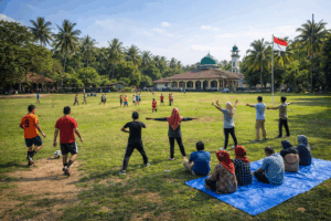 lapangan desa sebagai ruang aktivitas masyarakat