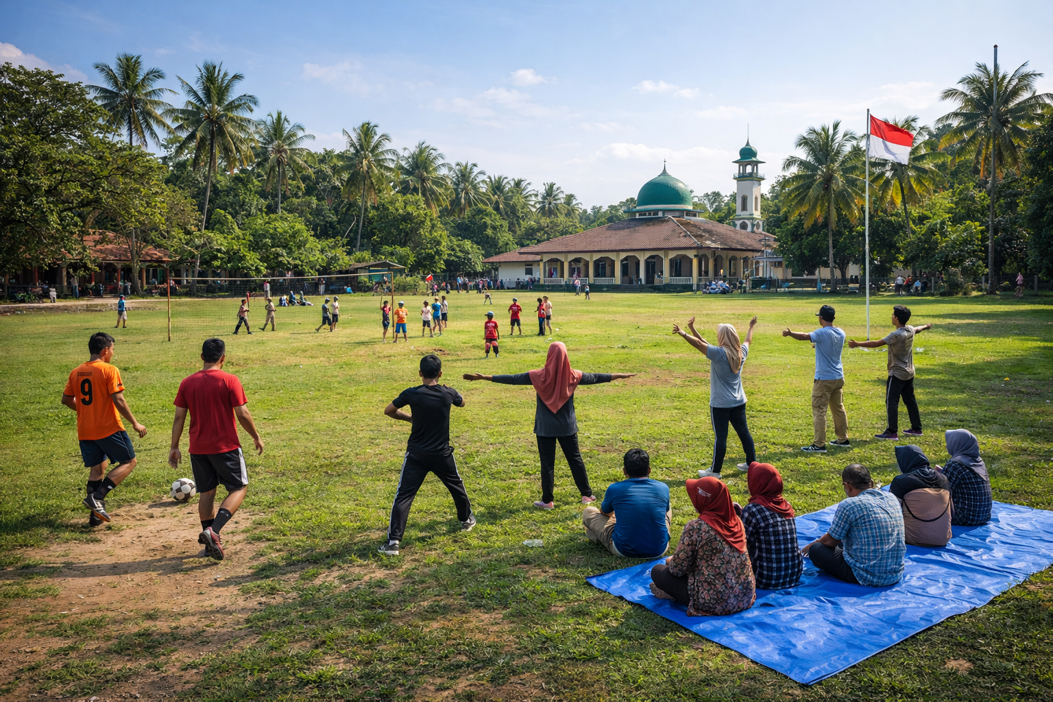 lapangan desa sebagai ruang aktivitas masyarakat