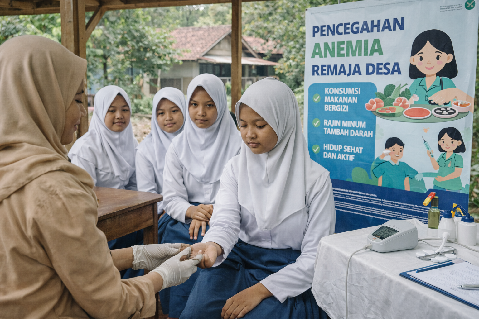 anemia remaja desa melalui edukasi gizi dan pemeriksaan kesehatan
